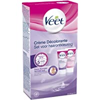 Veet Crème Décolorante Visage et Corps - 2 flacons de 75 ml